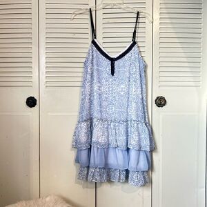 Band OF Gypsies  sleeveless dress light blue size M nwt